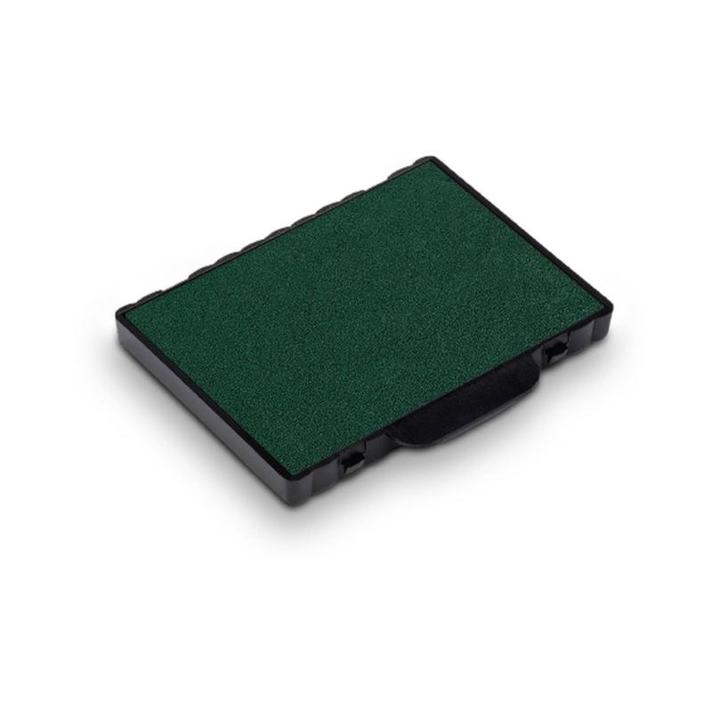 Trodat Pad 6/58 Green ink pad for clear impressions, non-toxic, easy cartridge change, compatible with Trodat stamps.