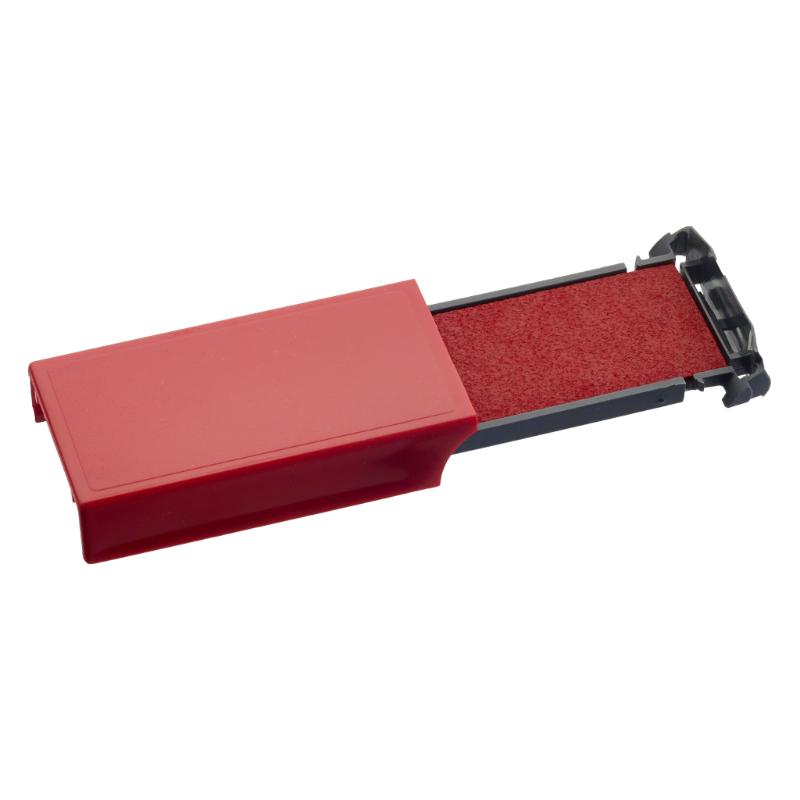 Trodat Pad 6/9412 Red ink pad for crisp, vibrant impressions; no-dry, non-toxic ink with easy cartridge replacement.