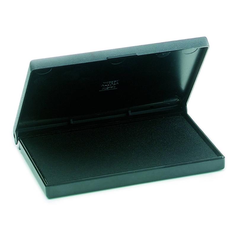 Trodat Stamp Pad 9052 in black, 110mm x 70mm, designed for crisp impressions and long-lasting use without re-inking.