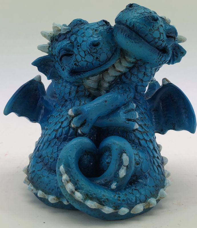 Blue Little Dragon ornament, 9.3cm, featuring exquisite detail and a whimsical design, perfect for fantasy lovers.