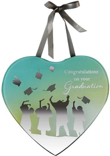 Elegant set of 6 reflective graduation plaques, perfect for celebrating achievements with personalized messages.