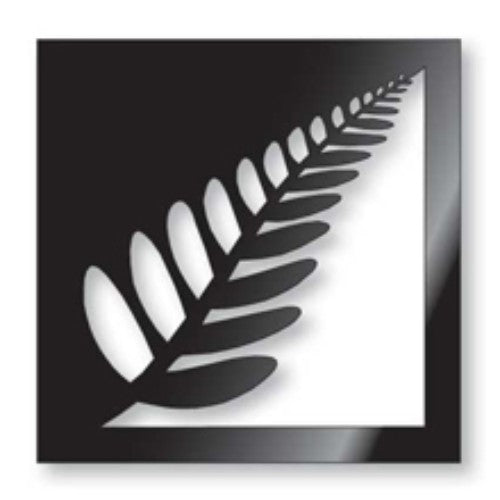 Silver Fern ACM Square Wall Art: 300mm x 300mm, lightweight, durable, perfect for indoor/outdoor decoration in various colors.