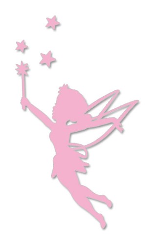 Tinkerbell wall art featuring a whimsical fairy surrounded by stars, perfect for children's rooms and eco-friendly decor.