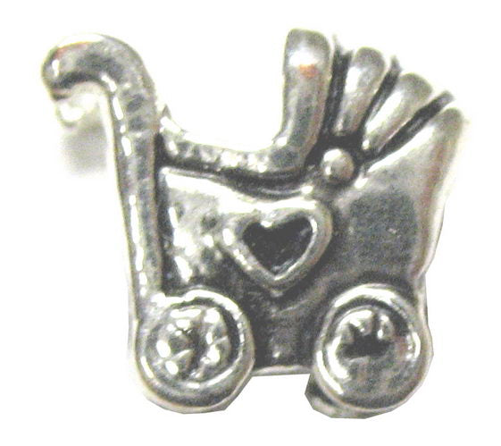 Set of 8 silver plated beads with anti-tarnish coating, compatible with Pandora bracelets for creative jewelry making.