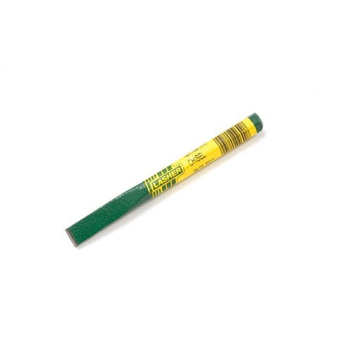 Premium 22mm x 225mm flat cold chisel made of high carbon steel, featuring rust-resistant coating and octagonal grip design.