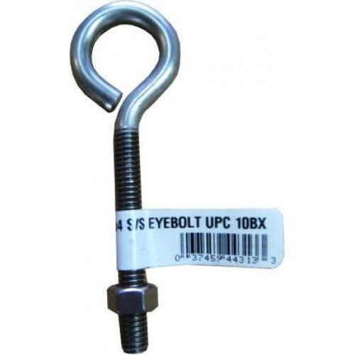 Bolts Eye with Nut 'Tag' Zp No. 514  3   X 1/4"
