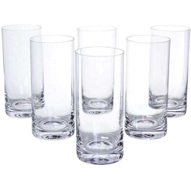 Set of 6 elegant Bohemia Barline high ball glasses, 470ml capacity, crafted from crystal, perfect for cocktails and beverages.