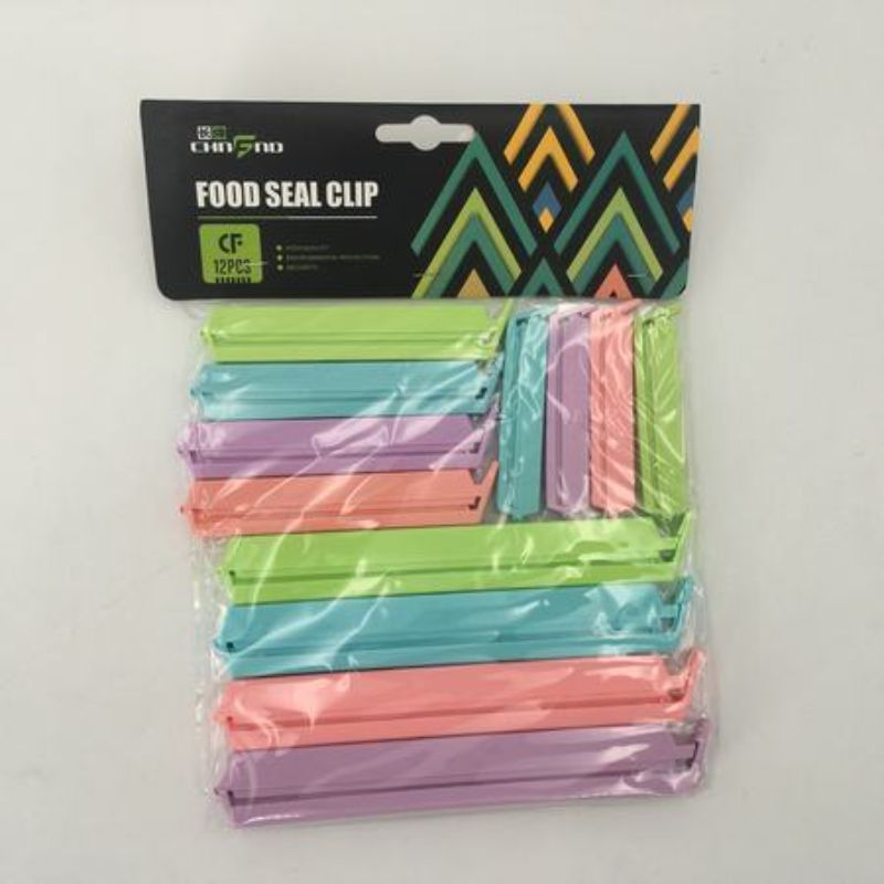 Vibrant 144pcs bag clips in various colors, perfect for sealing food and organizing your pantry.