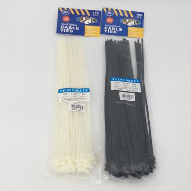 A bulk pack of 1200 durable 4 x 300mm cable ties for organizing, bundling, and securing items in various projects.