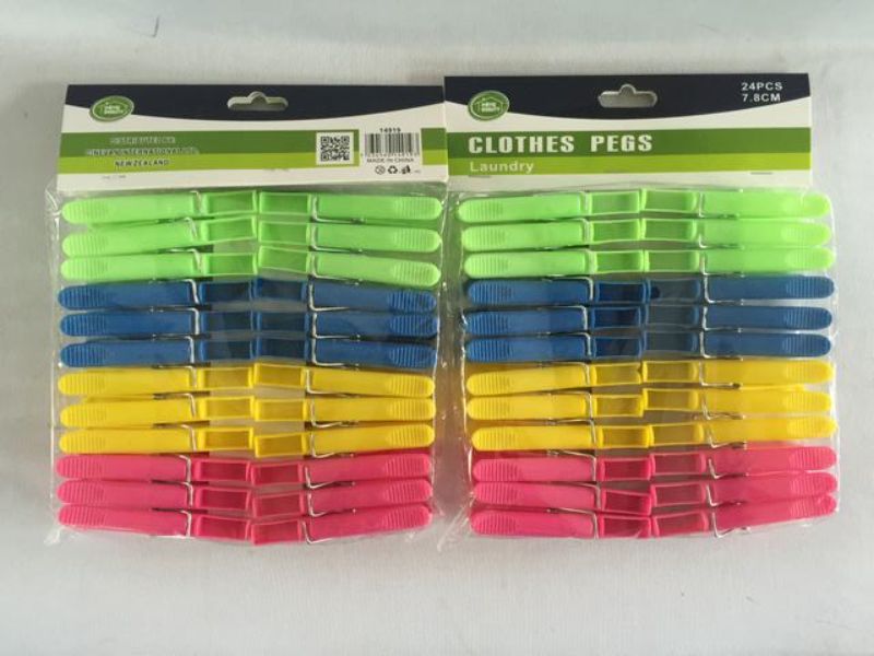 Colorful assorted pegs pack of 288 pieces, ideal for crafting, organizing, and DIY projects.