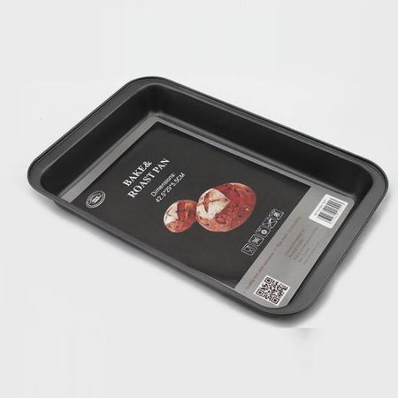 Set of 12 versatile roasting pans, 42 x 29 x 5CM, designed for even cooking and easy cleanup in any kitchen.