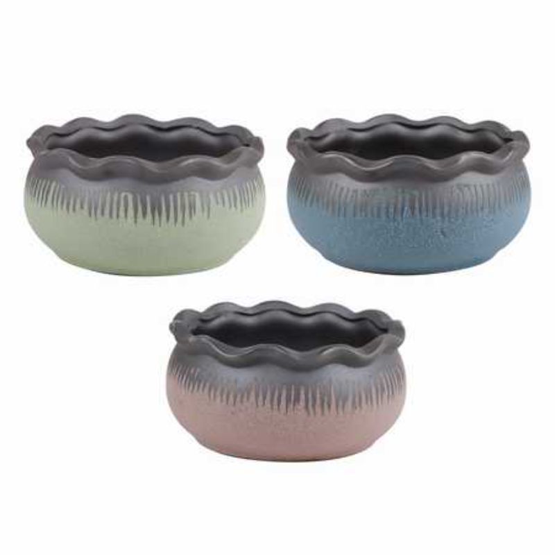 Assorted set of 12 colorful 15 x 7CM flower pots, perfect for indoor and outdoor plant displays.