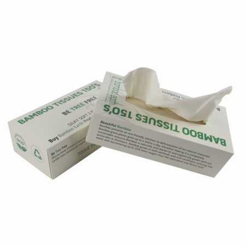 Eco-friendly bamboo tissues in 12 packs, 150 ultra-soft, absorbent sheets each for daily use and eco-conscious care.