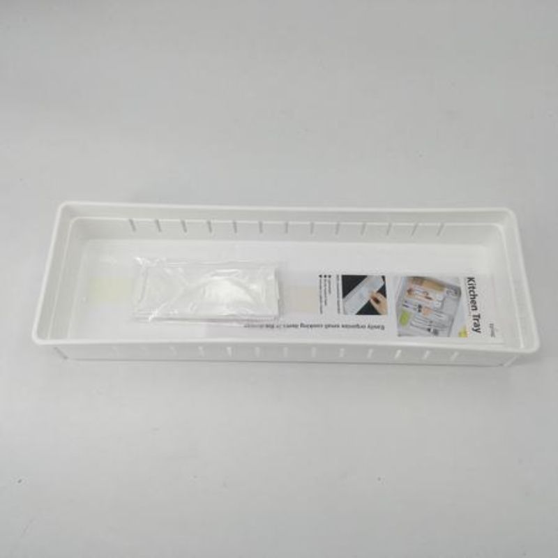 Set of 12 durable plastic organizers (35 x 12 x 5cm) for efficient home and office storage solutions.