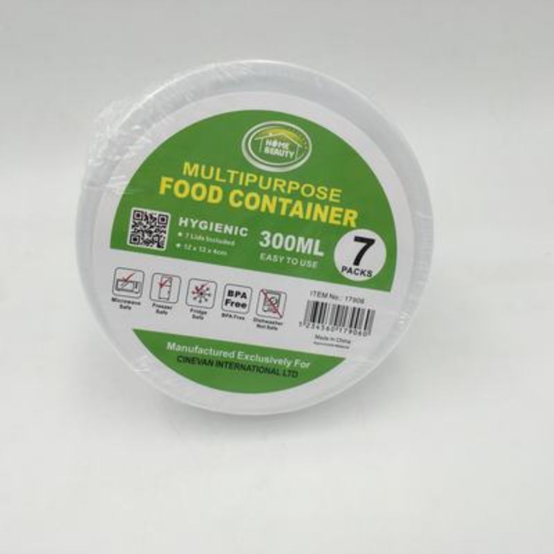 Clear 300ML plastic food containers, 12cm square, 84 units for efficient meal prep, storage, and organization. BPA-free and stackable.