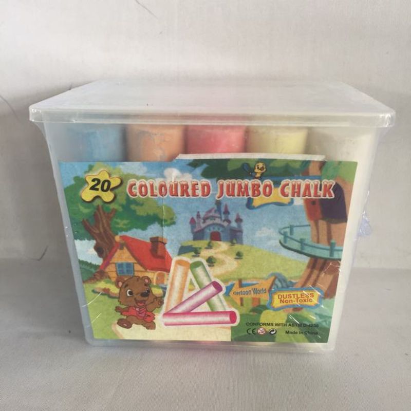 Colorful chalk set of 240 pieces (12 packs) for creative projects, classrooms, and outdoor activities, dustless and durable.