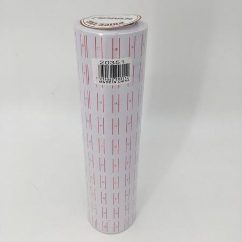 Colorful price tags on rolls, perfect for retail and DIY projects, ideal for clear communication and organization.