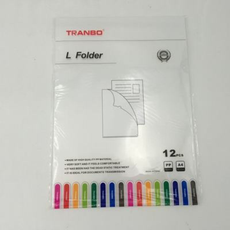 A set of 120 colorful A4 file folders packaged in 10 packs, ideal for organizing documents efficiently.