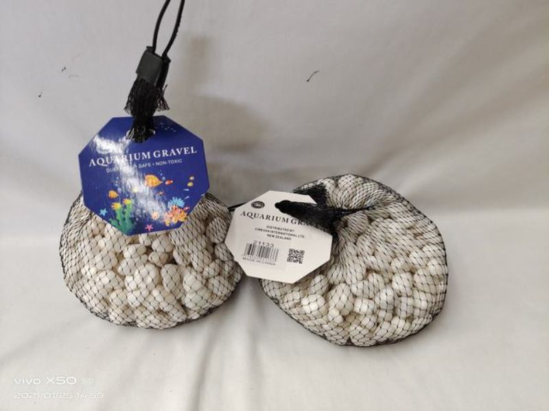 Premium 700g white stones in 12 packs, perfect for landscaping, aquariums, and decorative indoor or outdoor projects.