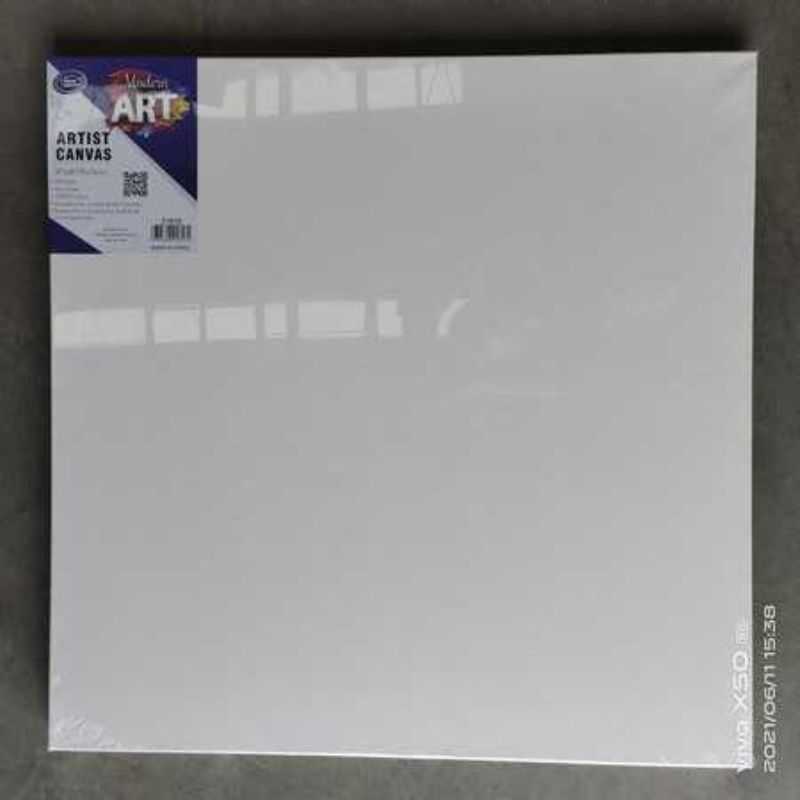 Set of 6 artist canvases, 76 x 76CM, perfect for vibrant acrylic, oil, and watercolor paintings. Ideal for all skill levels.