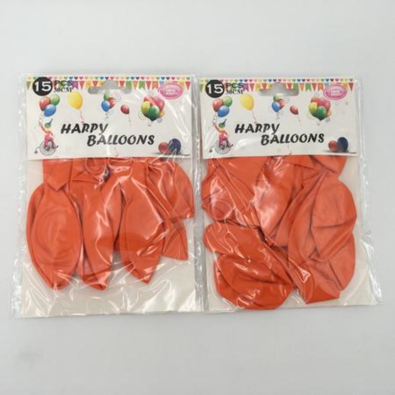 Vibrant orange 12-inch balloons in a bulk pack of 180, perfect for festive celebrations and eye-catching decor.