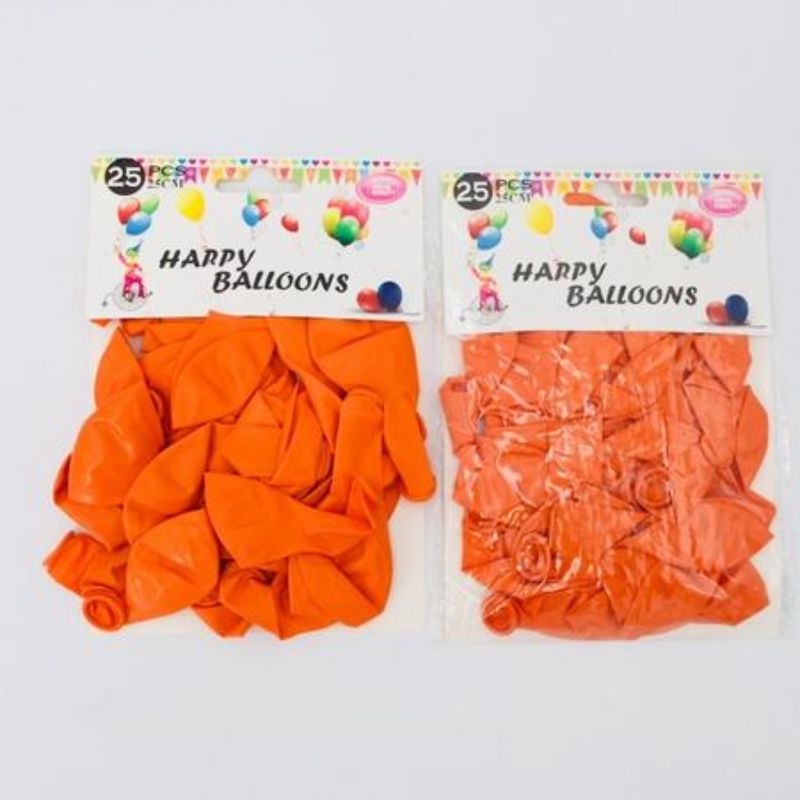 Vibrant orange 10" matte balloons, 300 pcs, perfect for parties and events, durable and easy to inflate.