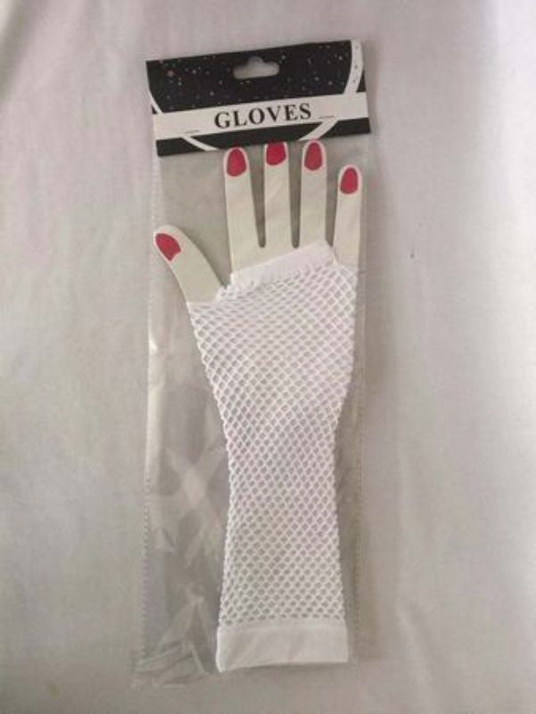 Elegant set of 12 long white party gloves for weddings, proms, and theatrical performances, enhancing style and comfort.