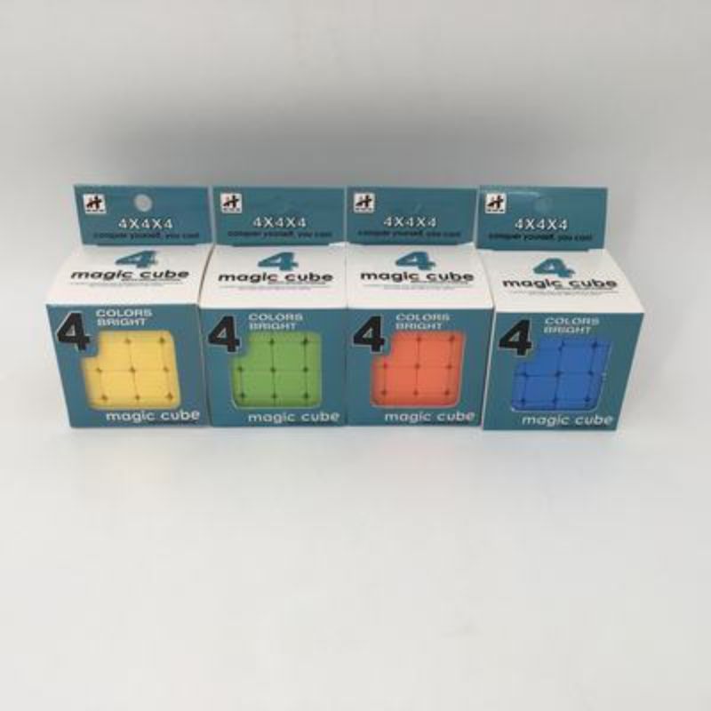 Colorful set of 12 Magic Cubes, 4x4x4cm, designed for creativity, problem-solving, and cognitive skill development.