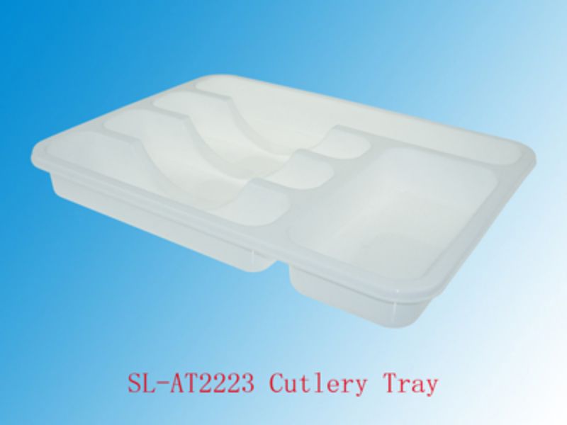 Plastic cutlery organizer set of 12, measuring 38.2CM, ideal for neatly storing utensils in kitchen drawers.