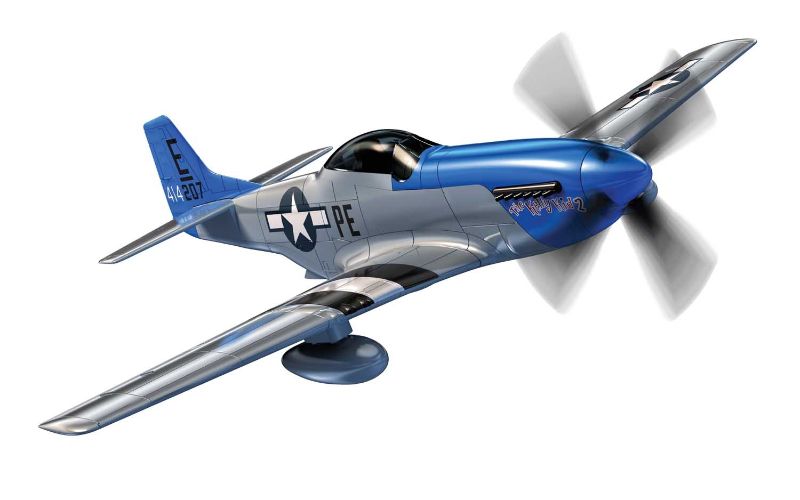 Airfix Kit Model - Quickbuild D-Day P-51D Mustang