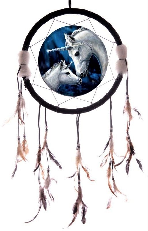 LISA PARKER Sacred Love Dreamcatcher, 33cm, intricate design symbolizing love and harmony for serene home decor.