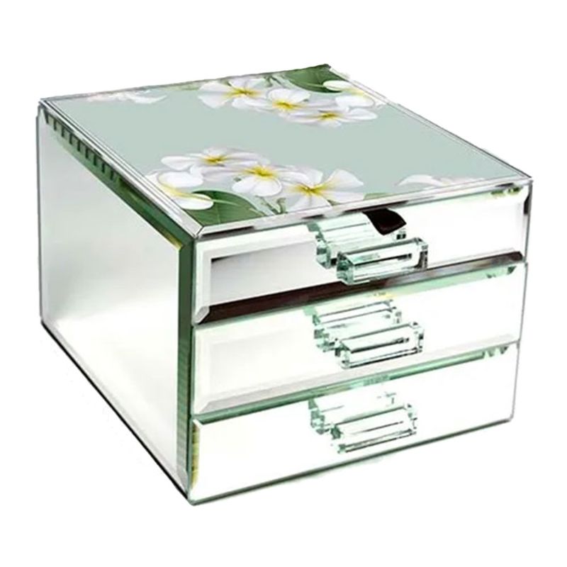 Emerald Jewellery Box with 2 Drawers