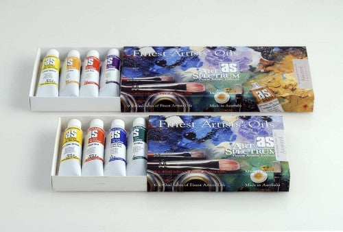 Artist Oil Paint Set featuring 6 x 40ml tubes of vibrant colors, perfect for both beginners and professional artists.