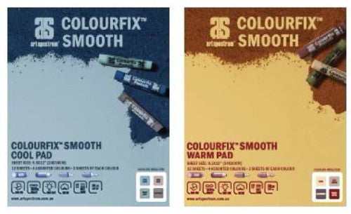 Craft Paper Pad - As Colourfix Smooth Pad 12sht 24x30 Cool