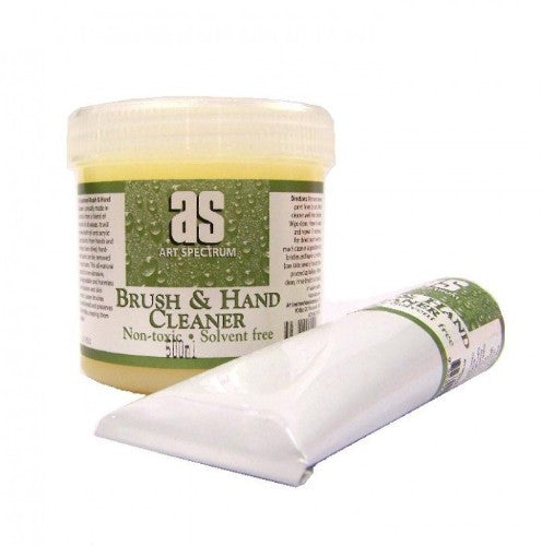 150ml Brush Cleaner bottle, designed for artists to clean brushes and hands, non-toxic and effective for oil and acrylic paints.