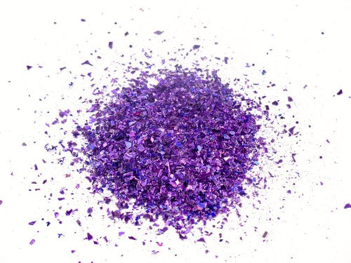 Bright purple confetti glitter in a 500ml jar, perfect for crafting, decorating, and adding sparkle to celebrations.