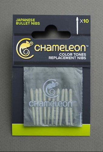 High-quality Japanese bullet tips for Chameleon pens, ideal for creating detailed artwork and vibrant gradient effects.