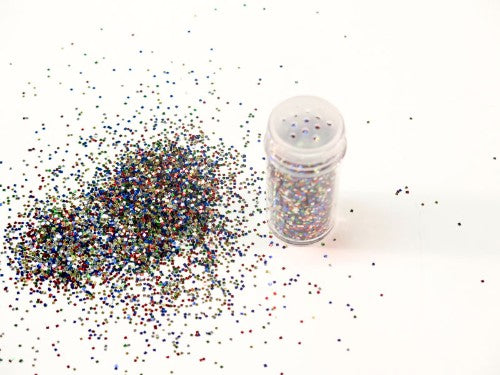 1kg jar of Das Glitter featuring 20 vibrant colors, perfect for crafting, scrapbooking, and festive decorations.