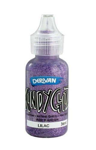 Lilac glitter glue in 5 x 36ml bottles, perfect for safe and creative arts and crafts projects for children and adults.