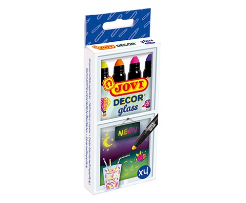 Vibrant neon wax markers for glass and ceramics, featuring a rotating device for precise application and easy cleanup.