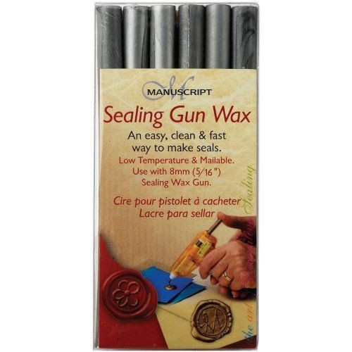 Silver sealing wax sticks for low-temperature guns, perfect for elegant invitations and crafts; pack of 72 pieces.