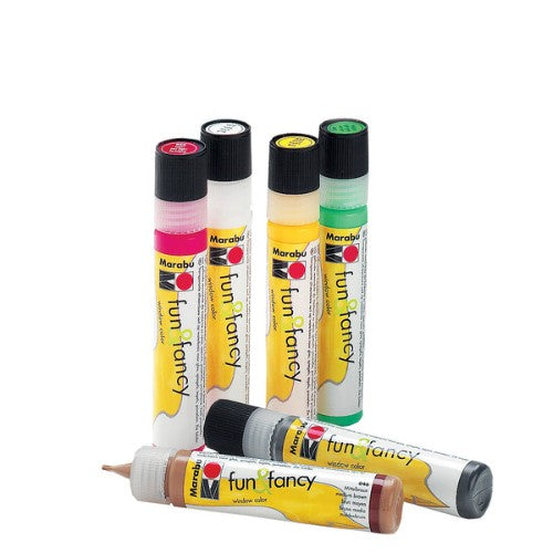 Sand-colored glass paint in an 80ml bottle, perfect for creating vibrant, lasting designs on glass and ceramics.