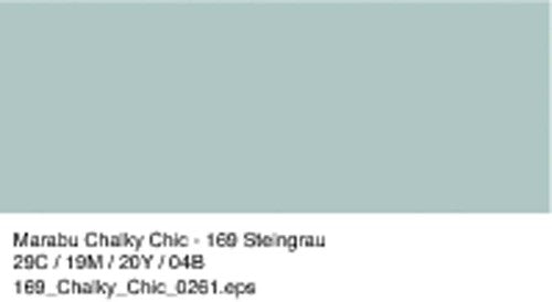 Marabu Chalky-Chic 100ml in Stone Grey for DIY projects, offering a vintage matte finish on various surfaces like wood and glass.