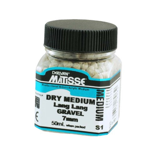 Matisse Dry Med 40ml Lang Gravel 7mm, a versatile dry medium for creating stunning textures and depth in artwork.