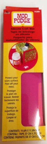 Mod Podge Silicone Craft Mat 14.6x11.5, a non-stick, heat-resistant surface for easy crafting and mess-free cleanup.