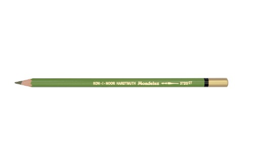 Dark Olive Green Mondeluz Aquarelle Pencil, ideal for rich color application and watercolor effects on various surfaces.