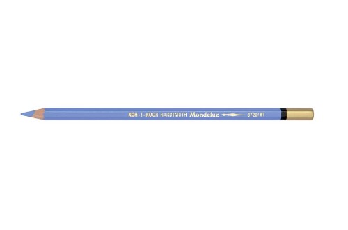 Vibrant water-soluble Aquarelle Pencil in Mountain Blue, ideal for sketching, blending, and creating watercolor illustrations.