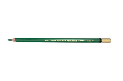 Emerald green water-soluble pencil for versatile art; delivers rich color, perfect for watercolour effects on multiple surfaces.