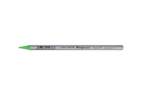 Vibrant Yellow Green Progresso Aquarelle Pencils in a pack of 12, ideal for watercolor effects and creative artistry.