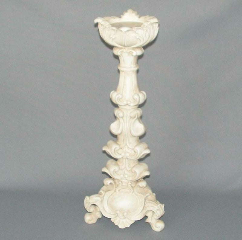 Elegant 47cm white candle holder, perfect for creating a warm ambiance in any home decor setting.